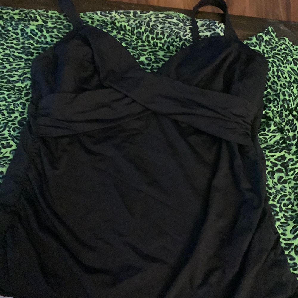 Lands end size 14. Swimsuit tank top only.